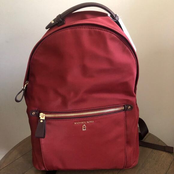 New michael kors kelsey Backpack brandy Nylon $178 - Picture 1 of 5